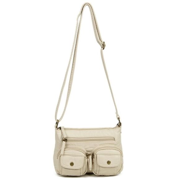 Ampere Creations Bethany Womens Crossbody Taupe NWT in packaging - Picture 1 of 9